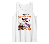 Happy Goose Stir The Pot Witchy Vibes Humor Camiseta sin Mangas