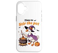 Happy Goose Stir The Pot Witchy Vibes Humor Carcasa para iPhone 16 Plus