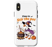 Happy Goose Stir The Pot Witchy Vibes Humor Carcasa para iPhone X/XS
