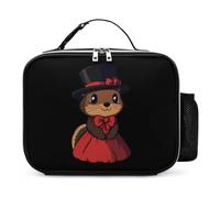 Happy Groundhog Day Ground Hog - Bolsa de almuerzo con sombrero para hombres y mujeres, a prueba de fugas, aisladas, para viajes, trabajo, picnic