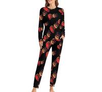 Happy Groundhog Day Ground Hog - Conjunto de pijama para mujer, camiseta de manga larga y pantalones, ropa de dormir suave, 2 piezas, Estilo:, M