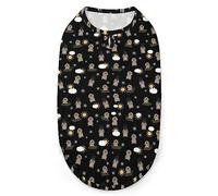 Happy Groundhog Day Pattern Pets Shirt Chaleco Lindo Perro Tank Top Suave Sin Mangas Camiseta para Cachorro Kitty Gatos M