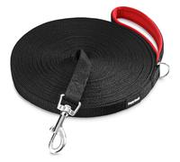 HAPPY HACHI Correa de arrastre para perros, 3 m / 5 m / 10 m / 15 m / 20 m / 25 m / 30 m / 33 m Correa de nylon para perros con asa para la mano, correa de entrenamiento con mosquetón en D para perros