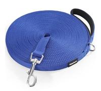 HAPPY HACHI Correa de arrastre para perros, 3 m / 5 m / 10 m / 15 m / 20 m / 25 m / 30 m / 33 m de nylon con asa para la mano, correa de entrenamiento con mosquetón en D para perros grandes a pequeños