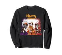 Happy HalloThanksMas Boxer Spooky Thankful Merry X-mas Sudadera