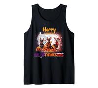 Happy HalloThanksMas Doberman Pinscher Spooky Thankful Merry Camiseta sin Mangas