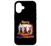 Happy HalloThanksMas Doberman Pinscher Spooky Thankful Merry Carcasa para iPhone 16