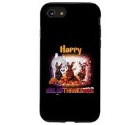 Happy HalloThanksMas Doberman Pinscher Spooky Thankful Merry Carcasa para iPhone SE (2020) / 7/8