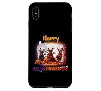 Happy HalloThanksMas Doberman Pinscher Spooky Thankful Merry Carcasa para iPhone XS MAX