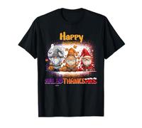 Happy HalloThanksMas GNOME Spooky Thankful Merry X-mas Camiseta