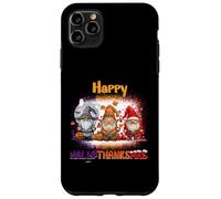 Happy HalloThanksMas GNOME Spooky Thankful Merry X-mas Carcasa para iPhone 11 Pro MAX