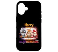 Happy HalloThanksMas GNOME Spooky Thankful Merry X-mas Carcasa para iPhone 16