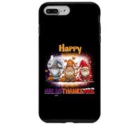 Happy HalloThanksMas GNOME Spooky Thankful Merry X-mas Carcasa para iPhone 7 Plus/8 Plus