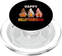 Happy HalloThanksMas Gnomes Halloween Thanksgiving Christmas PopSockets PopGrip para MagSafe