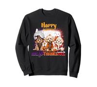 Happy HalloThanksMas Poodle Spooky Thankful Merry X-mas Sudadera