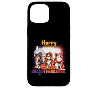 Happy HalloThanksMas Shetland Sheepdog Spooky Thankful Merry Carcasa para iPhone 15