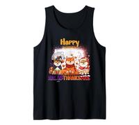 Happy HalloThanksMas Shiba Inu Spooky Thankful Merry X-mas Camiseta sin Mangas