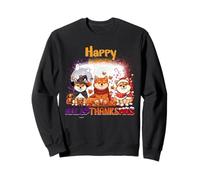 Happy HalloThanksMas Shiba Inu Spooky Thankful Merry X-mas Sudadera