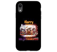 Happy HalloThanksMas Sloth Spooky Thankful Merry X-mas Carcasa para iPhone XR