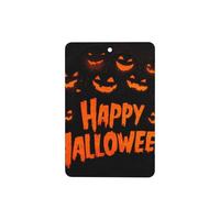 Happy Halloween - Ambientadores para coche, diseño de calabazas, ojos, bocas, 4 unidades, tarjetas perfumadas colgantes, tarjetas perfumadas para coche, tabletas de aromaterapia