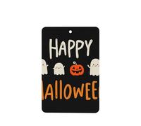 Happy Halloween - Ambientadores para coche, diseño de fantasmas y calabazas, 4 unidades, tarjetas perfumadas para colgar, tarjetas perfumadas para coche, tabletas de aromaterapia