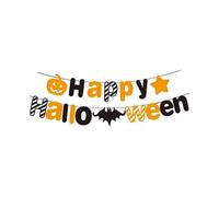 Happy Halloween banner garland for family Halloween party decoration indoor outdoor