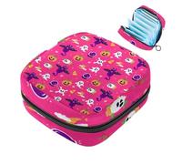 Happy Halloween Bat Ghost Pumpkin-1888 - Kit de primera menstruación para niñas, bolsa menstrual de tampón, soporte para almohadilla de lactancia con cremallera, organizador de servilletas sanitarias