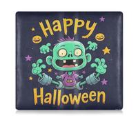 Happy Halloween Cartoon Cute Zombie - Traje de piel de alta calidad para registro de coche y tarjeta de seguro, funda para tarjetas, documentos esenciales, documentos de licencia de conducir