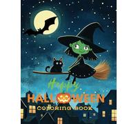 Happy Halloween Coloring Book: For children, over 4 years old, teens and adults with simple and easy Designs for Relaxation and Stress Relief