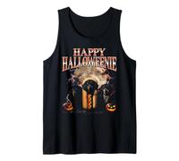 Happy Halloween Divertido Dachshund Wiener Pirata de Halloween Camiseta sin Mangas