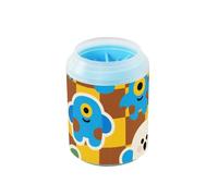 Happy Halloween Dog Monsters Checkered Portable Pet Foot Washer Soft Silicone Bristles Pets Cleaning Kit Adecuado para perros pequeños, medianos y grandes