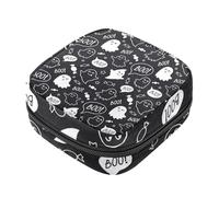 Happy Halloween Ghost Boo - Kit de primera menstruación para niñas, bolsa menstrual de tampón, soporte para almohadilla de lactancia con cremallera, organizador de servilleta sanitaria