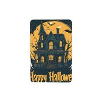 Happy Halloween Ghosts Haunted House - Ambientadores para coche, 4 unidades, tarjetas perfumadas colgantes, tarjetas perfumadas para coche, tabletas de aromaterapia