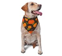 Happy Halloween Pumpkin Summer Dog Bandanas Girl Bulk Puppy Pañuelo Ajustable Triángulo Suave Baberos Accesorios para Perros pequeños, medianos y Grandes Gatos