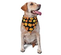 Happy Halloween Pumpkin Summer Dog Bandanas Girl Bulk Puppy Pañuelo Ajustable Triángulo Suave Baberos Accesorios para Cachorros Pequeños Medianos Grandes Gatos