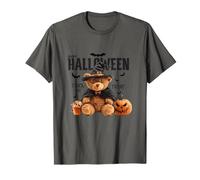 Happy Halloween Witch Teddy Bear Pumpkin Graphic Camiseta