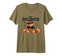 Happy Halloween Witch Teddy Bear Pumpkin Graphic Camiseta Premium
