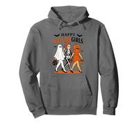 Happy Hallowgirls Ghost Skeleton Pumpkin Sudadera con Capucha