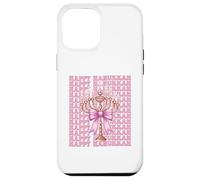 Happy Hanukkah Jewish Menorah Girl Coquette Lazo Rosa Carcasa para iPhone 12 Pro MAX