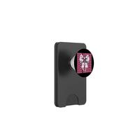 Happy Hanukkah Jewish Menorah Girl Coquette Lazo rosa PopSockets PopWallet para MagSafe