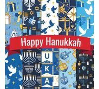 Happy Hanukkah Scrapbook Paper Craft Pad: 10 Festival Design, 20 Double-Side Sheets Printed on 8.5"x8.5" Sized Paper With Premium Color . Perfect for ... Cardstock, Collage, Gift Wrapping Etc
