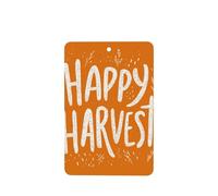 Happy Harvest On Orange - Ambientadores para coche, 4 unidades, tarjetas perfumadas colgantes, tarjetas perfumadas para tabletas de aromaterapia de coche