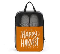 Happy Harvest on Orange - Bolsa de zapatos para viajes, uso diario, bolsa de almacenamiento antipolvo para zapatos de golf