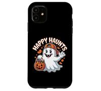 Happy Haunts - Bonito diseño de Caramelos Fantasmas de Halloween Carcasa para iPhone 11