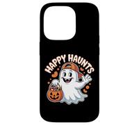 Happy Haunts - Bonito diseño de Caramelos Fantasmas de Halloween Carcasa para iPhone 14 Pro