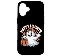 Happy Haunts - Bonito diseño de Caramelos Fantasmas de Halloween Carcasa para iPhone 16