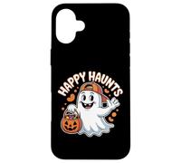 Happy Haunts - Bonito diseño de Caramelos Fantasmas de Halloween Carcasa para iPhone 16 Plus