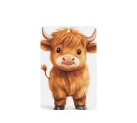 Happy Highland Cow - Ambientadores para coche, 4 unidades, tarjetas perfumadas colgantes, tarjetas perfumadas para coche, tabletas de aromaterapia