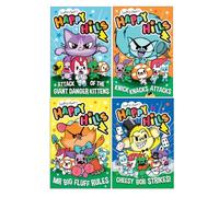 Happy Hills Series 4 Books Collection Set by Sophy Henn (Attack of the Giant Danger Kittens, Knick-Knacks Attacks, Mr Big Fluff Rules & Cheesy Bob Strikes!)