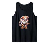 Happy Hippie GNOME with Guitar For Women Men Grandpa Life Camiseta sin Mangas